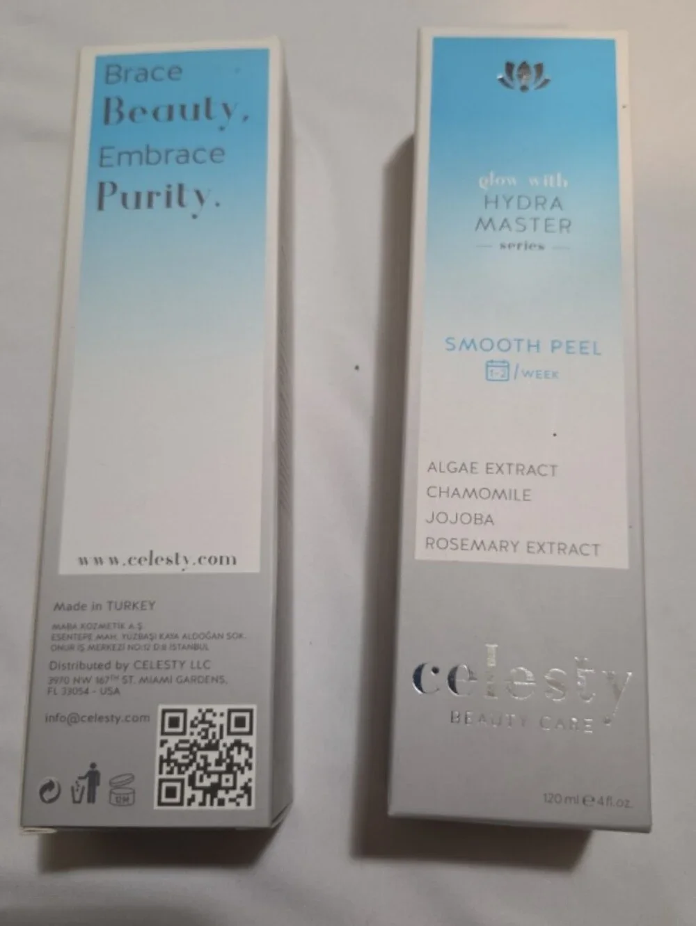 New celesty 2X glow with hydra master smooth peel face cream #05